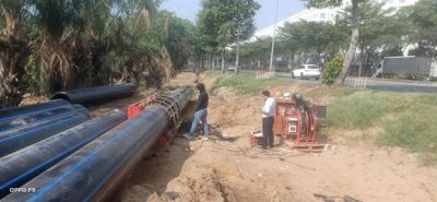 CONSTRUCTION OF HDPE OD1000 PIPES ON NGUYEN VAN QUI STREET, HCMC