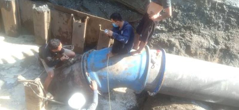 CONSTRUCTION OF DN1000 Cast Iron Pipe Line on Nguyen Dinh Chieu Street, Ho Chi Minh City